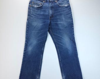 Vtg Y2K Levi's 517 Mens 32x29 Blue Bootcut Jeans Made in USA Streetwear Denim