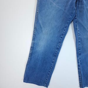 VTG Y2K Wrangler Jeans Mens 32x32 Blue Slim Fit Straight Leg Western Made in USA image 8