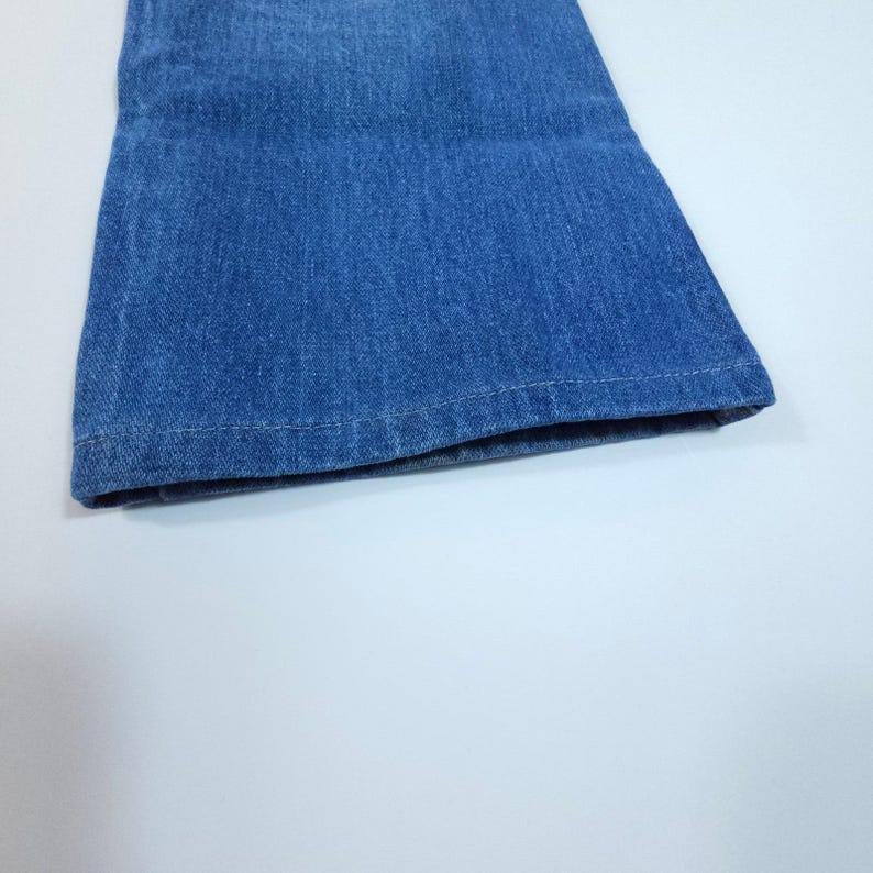 VTG Y2K Wrangler Jeans Mens 32x32 Blue Slim Fit Straight Leg Western Made in USA image 11