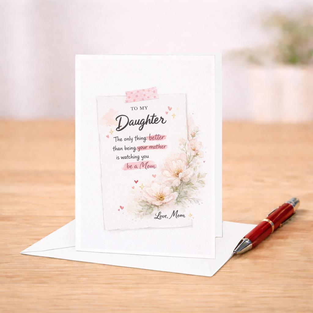To My Daughter Mother's Day Card From Mom Sentimental Mom Card Daughter ...