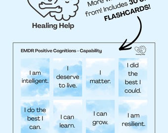 EMDR Positive Cognitions Flashcards