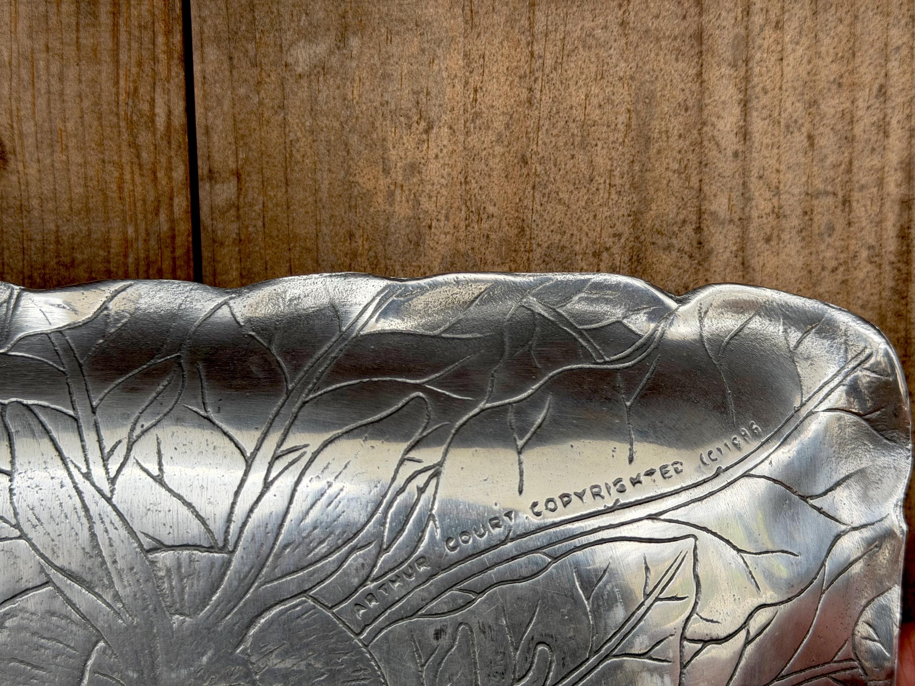 Vintage Arthur Court Bunny Rabbit Serving Tray 1993 Aluminum Platter ...