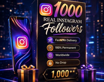 1000 obserwujących na Instagramie, rozwijaj swoje konto na Instagramie, bezpieczny i pewny rozwój