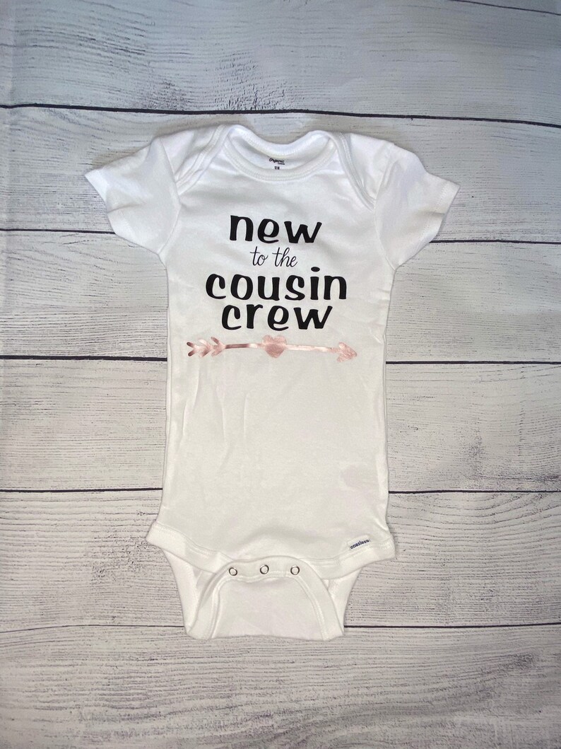 Baby Onesies by Gerber Brand Bodysuit New to the Cousin Crew Etsy