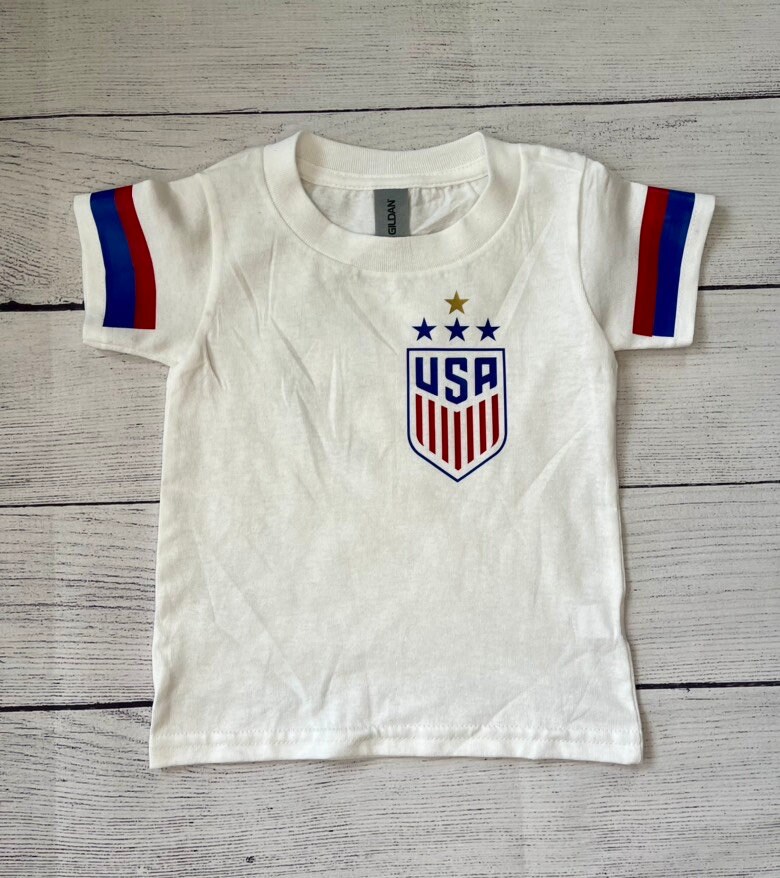 Kleding Jongenskleding Tops & T-shirts T-shirts T-shirts met print Gepersonaliseerde USA National Soccer Jersey Peuter T-Shirt 