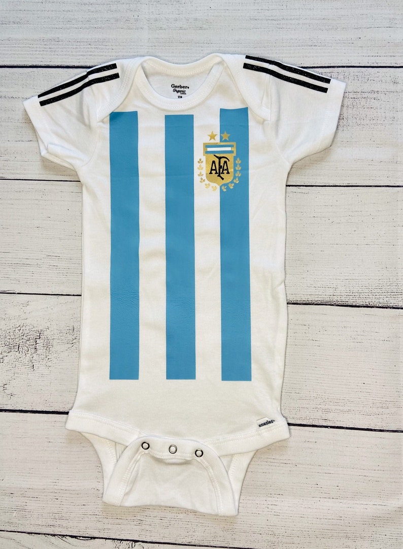 Personalized Baby Argentina National Soccer Jersey Onesies® Etsy
