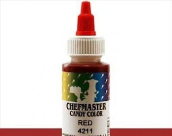 Chefmaster Oil Based Candy Colors ~ Chocolate Color ~ Red Coloring