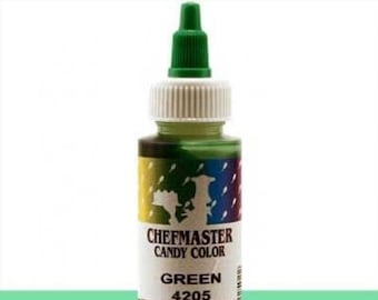 Chefmaster Oil Based Candy Colors ~ Chocolade kleur ~ Groene kleur
