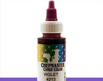 Chefmaster Oil Based Candy Colors ~ Chocolate Color ~ Purple Color