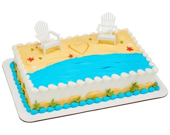 Beach Cake Topper Etsy