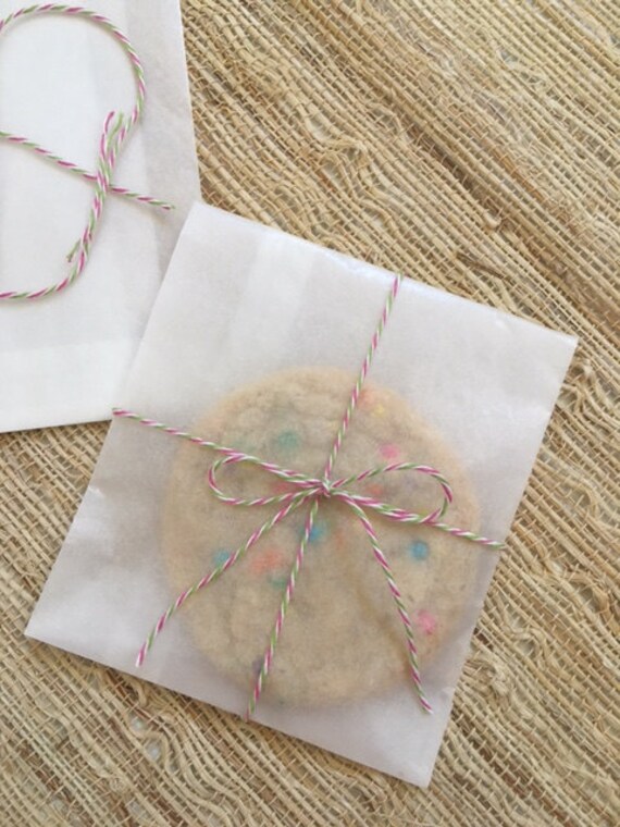 White Glassine Bag Wax Paper Bags Favor Bag Cutlery Bag Cookie Bag Candy  Bag goodie Bags 