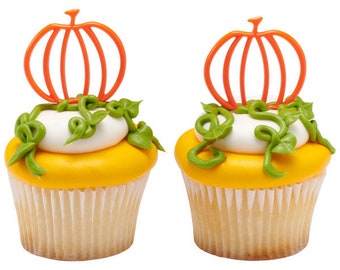 Pumpkin Toppers ~ Cupcake Toppers ~ Fall Toppers