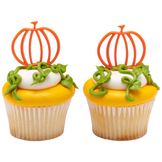 Pumpkin Toppers ~ Cupcake Toppers ~ Fall Toppers Il_570xn