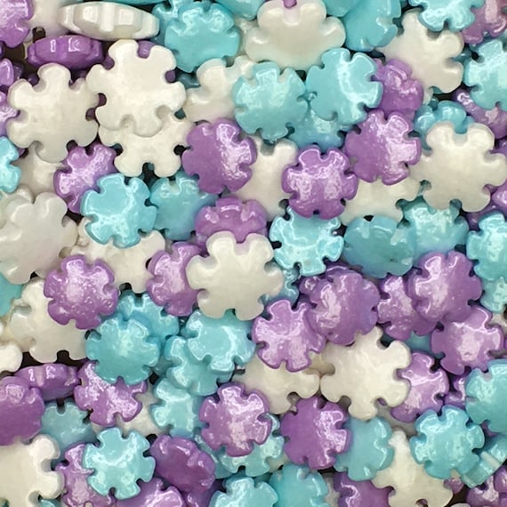 Snowflake Candy Sprinkles 1 lb Pkg