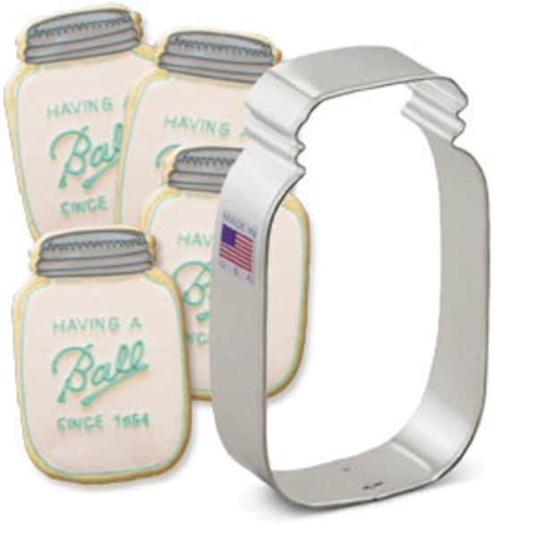 Mason Jar Cookie Cutter ~ Krispy Bar Cutter ~ Made In the USA