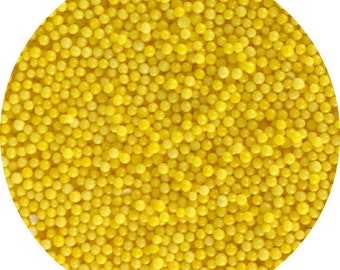 Nonpareils ~ Yellow Nonpariels ~ Tiny Ball Sprinkles ~ Yellow Sprinkles