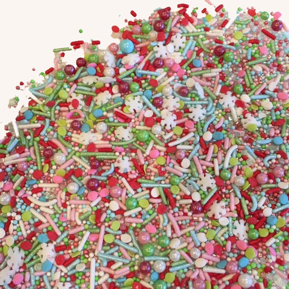 Merry & Bright Sprinkle Mix ~ Cake Sprinkles ~ Cookie Sprinkles ~ Treat Sprinkles ~ Baking Sprinkles Il_570xn