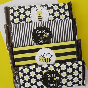 Bee ~ Candy Wrappers ~ Yellow and Black