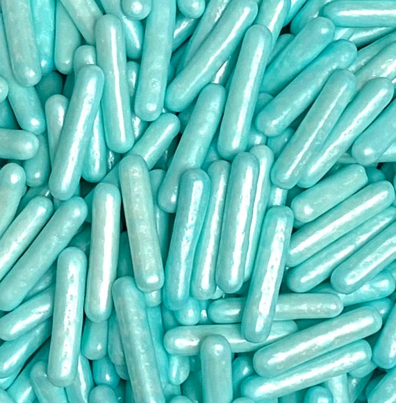 Light Blue Pearl Rod Sprinkle Rods Pearl Sprinkles Pearl Rods by