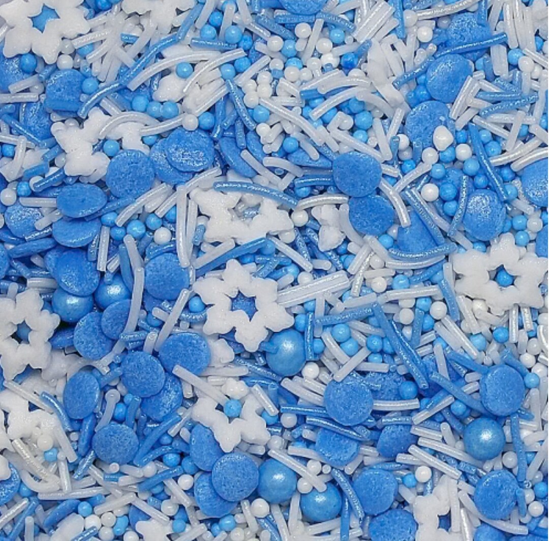 All Natural Sprinkles Snow Queen White Sprinkles Natural Sprinkle Mix