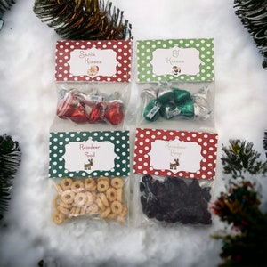 Christmas Treat Bag Toppers ~ Christmas Favor bags ~ Christmas Gift Giving