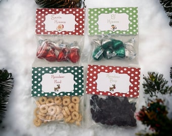 Christmas Treat Bag Toppers ~ Christmas Favor bags ~ Christmas Gift Giving