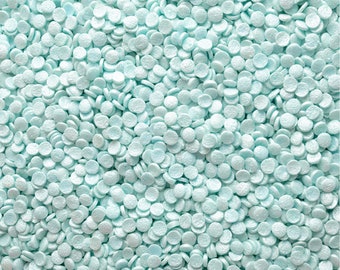 Edible Confetti ~ Pearl Blue Confetti ~ Round Sprinkles ~ Decorating Sprinkles