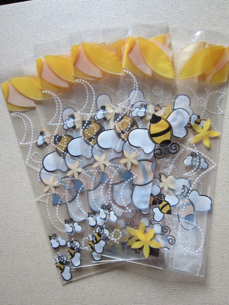 Bee Cello Bags Party Bags Favor Bags Set of 10 image 1