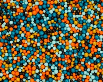 Nonpareils ~ Fall Harvest Nonpareils ~ Cupcake Sprinkles ~ 2mm Sprinkles