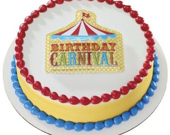 Birthday Carnival / Circus Cake Topper