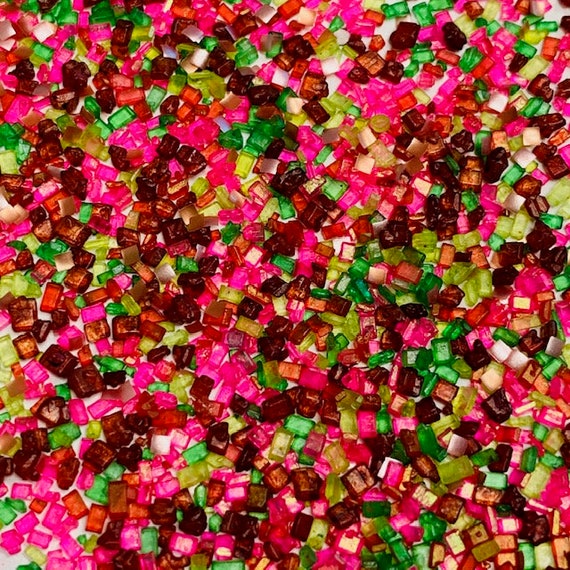 Strawberry Watermelon Sugar Sprinkles Dessert Sprinkles Cocktail Sugar Rimming Sugar by