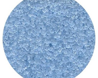Crystal Sugar ~ Pastel Blue ~ Light Blue Sugar ~ Chunky Sugar ~ Sprinkle Sugar