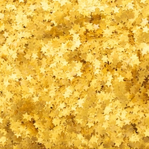 Guldstjärna ~ Ätbara glitterpaljetter ~ Glitterstjärnor ~ Stjärnpaljetter