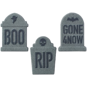 Tombstone Sugar Candy ~ Decorazioni di zucchero ~ Donuts Toppers ~ Cupcake Toppers ~ Graveyard Toppers