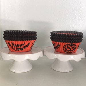 Halloween Cupcake Baking Liners Witch Black Cat Spider Set of 50 image 2