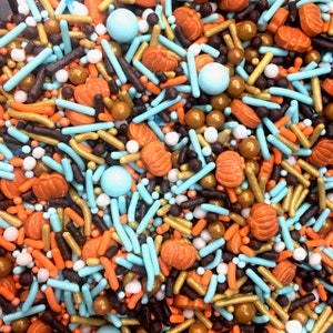 Fall Harvest ~ Sprinkle Mix ~ Candy Sprinkles ~ Pumpkin Sprinkles