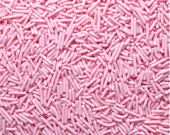 Light Pink ~ Jimmies ~ Light Pink Jimmies ~ Baking Sprinkles