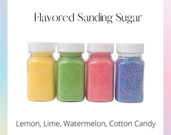 Flavored Sugar ~ Cocktail Sugar ~ Watermelon Sugar ~ Lemon Sugar ~ Cotton Candy Sugar ~ Lime Sugar