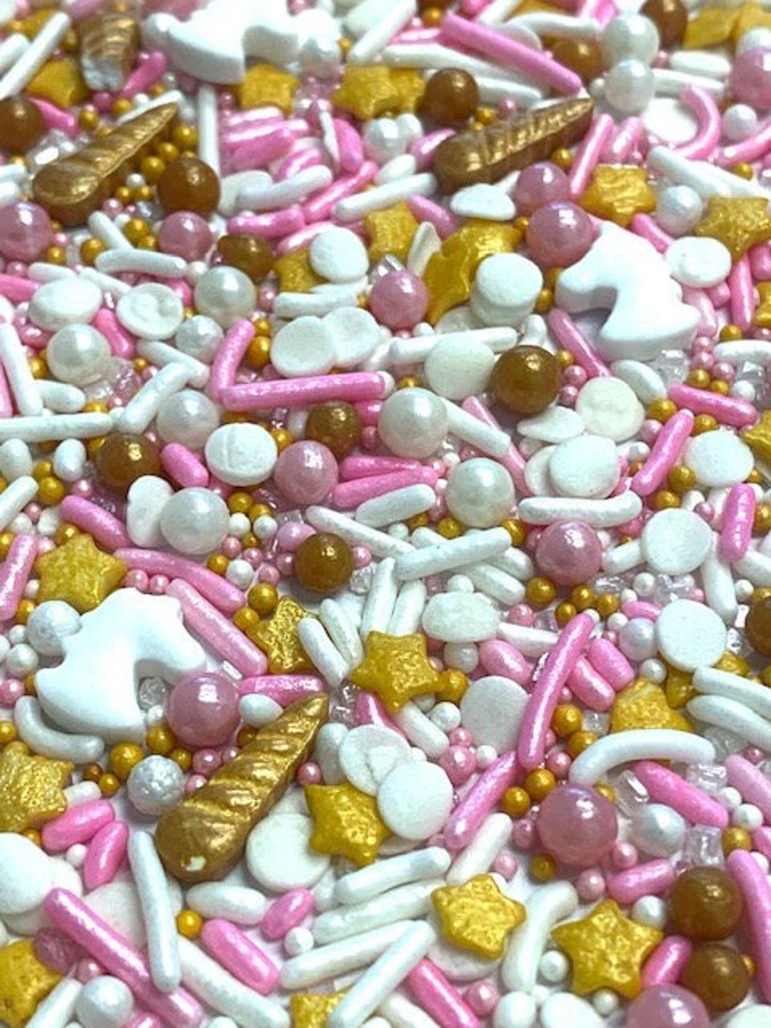 Unicorn Sprinkles Pink & Gold Sprinkles Cake Sprinkles Cupcake Sprinkles Etsy