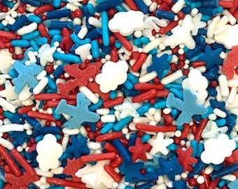 Airplane Sprinkles ~ Aviator party ~ Cake Sprinkles ~ Cupcake Sprinkles
