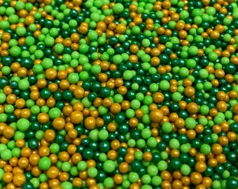 Pearly Nonpareils ~ St Patricks Nonpareils ~ Shimmer Nonpareils ~ Tiny Ball Sprinkles ~ Nonpareil Sprinkles