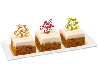 Give Thanks ~ Be Thankful ~ Thanksgiving ~ Cupcake Topper ~ Cake Toppers