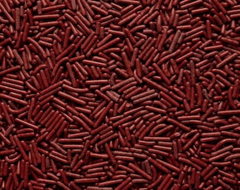 Maroon Burgundy Sprinkles ~ Jimmie Sprinkles ~ Long Sprinkles