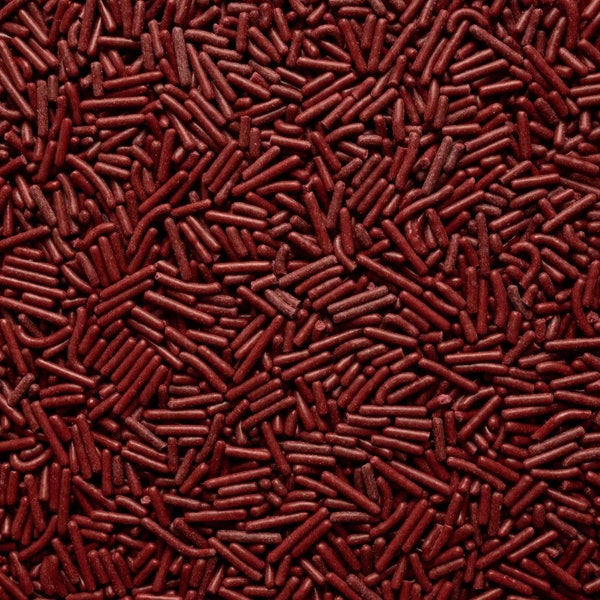 Maroon Burgundy Sprinkles ~ Jimmie Sprinkles ~ Long Sprinkles