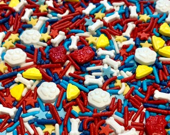 Dog Patrol ~ Dog Paw ~ Dog Bone ~ Cupcake Sprinkles ~ Dessert Sprinkles
