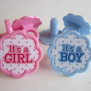 Gender Reveal ~ Cupcake Toppers ~ Baby Shower ~ Its a Boy ~ Its a Girl