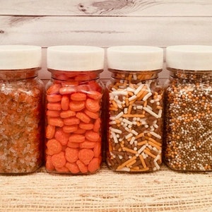 Pumpkin Spice Latte ~ Pumpkin Sprinkles ~ Fall Sprinkles ~ Halloween Sprinkles ~ Fall Baking