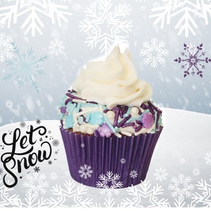 Snowflake Sprinle Mix Let It Snow Frozen Party Christmas Sprinkles image 2