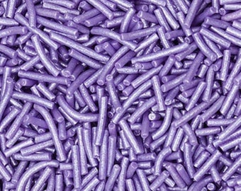 Purple Pearl Jimmies ~ Saupoudrer végétalien ~ Ingrédients 100% naturels ~ Sans gluten