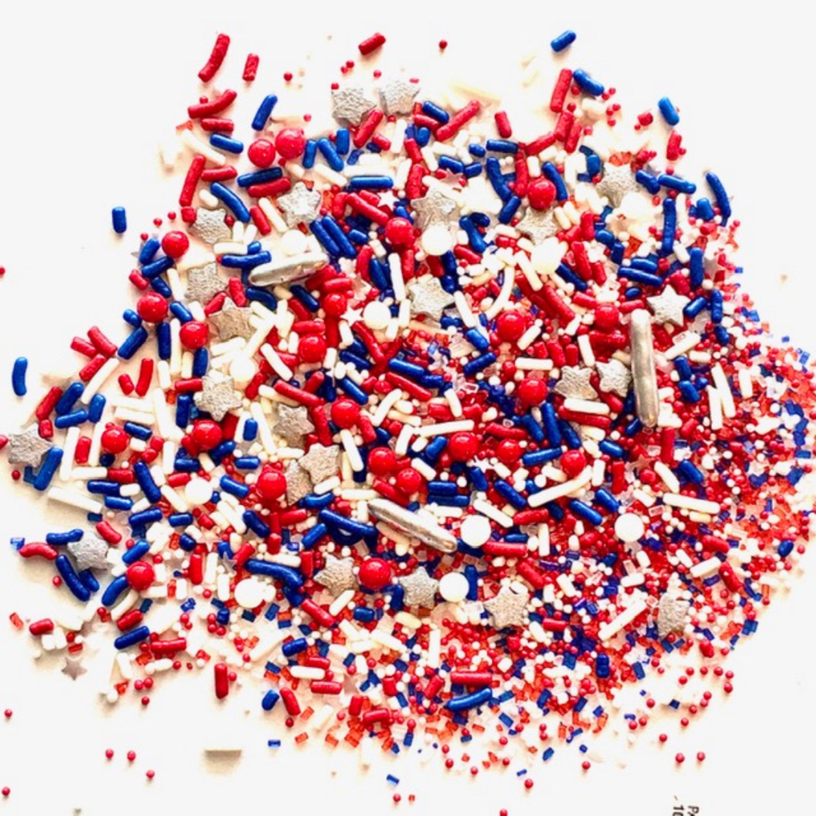Red White & Blue Sprinkles USA Dessert Sprinkles Etsy